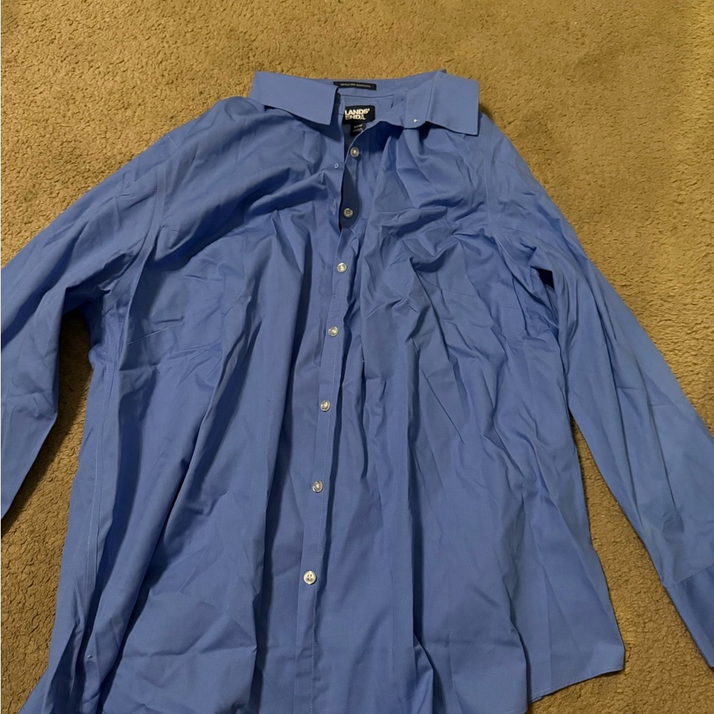 Land’s End Blue Woman’s Button Down Shirt